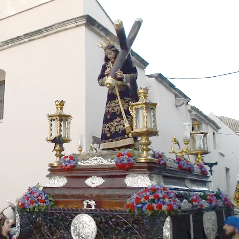 El Gran Poder —fugaz titular de la Sed— en el antiguo paso del Consuelo (2017).